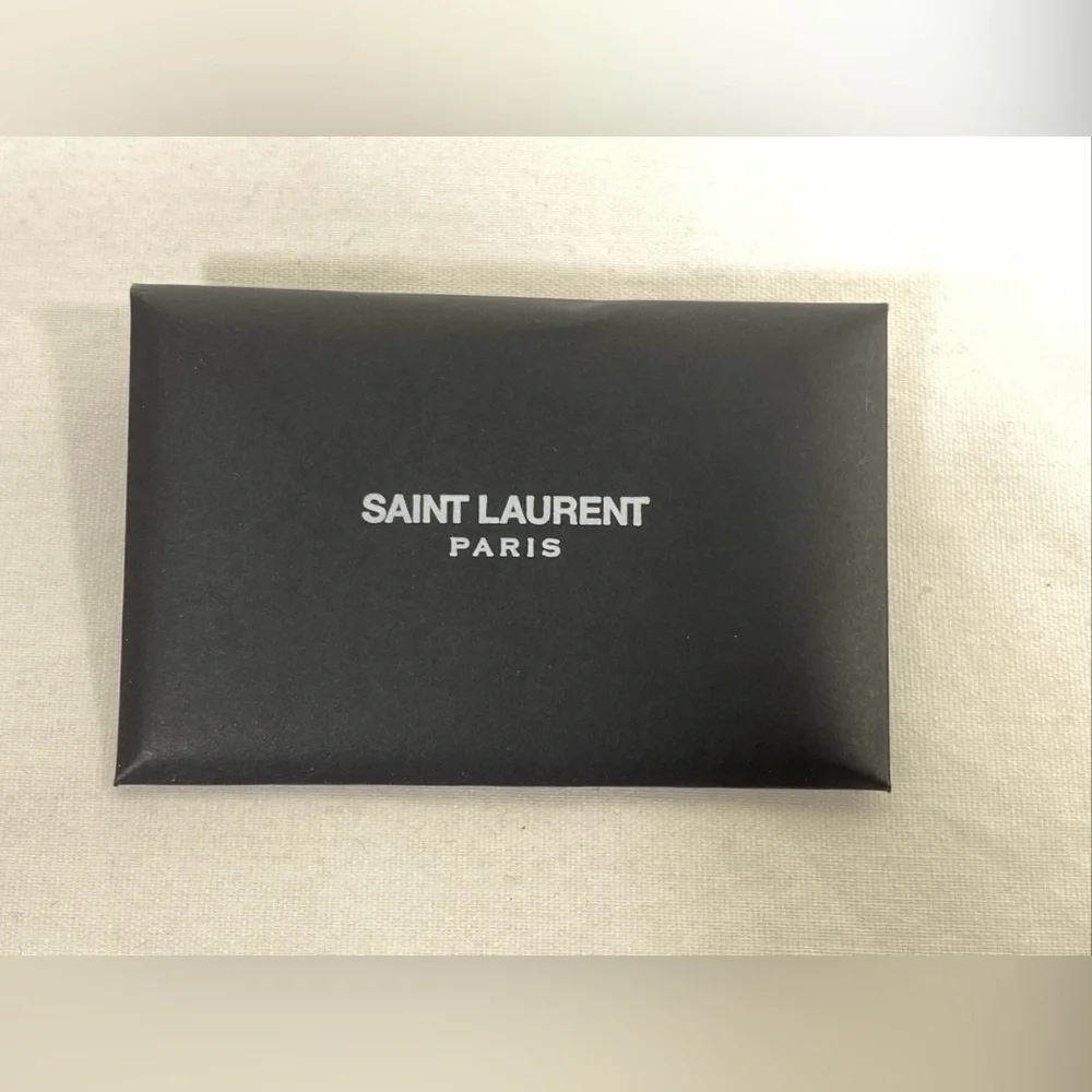 Saint Laurent Paris FLORAL ORIGAMI MINI WALLET NEW NWT Pleine Fleur Aniline RARE - Picture 14 of 15
